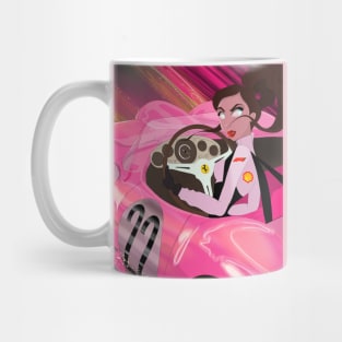 Auto Racing Illustration Mug